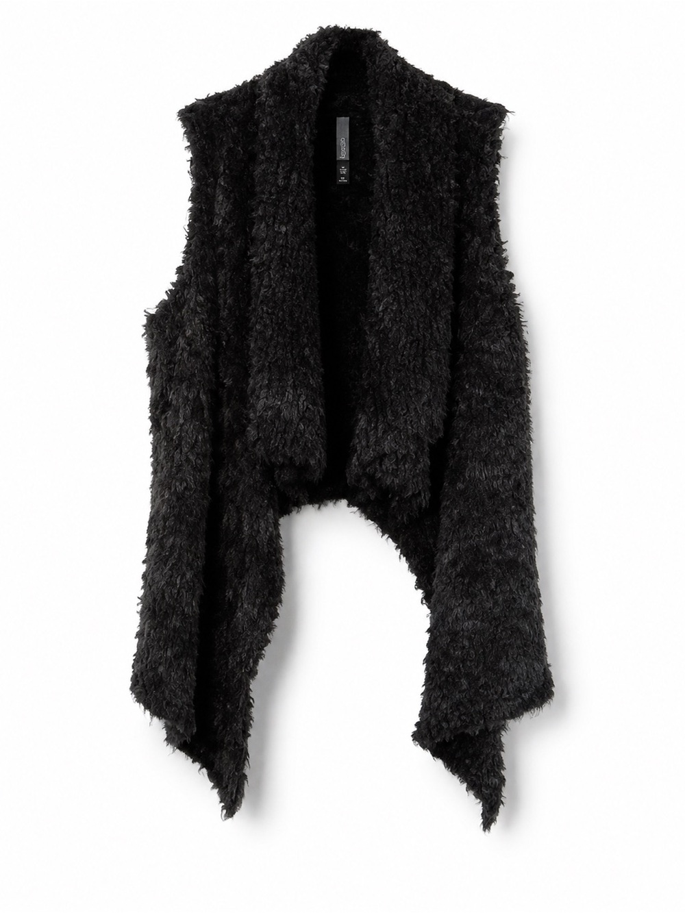Kensi Black Comfy High Low Warm Cozy Super Soft Women’s/Ladies Vest